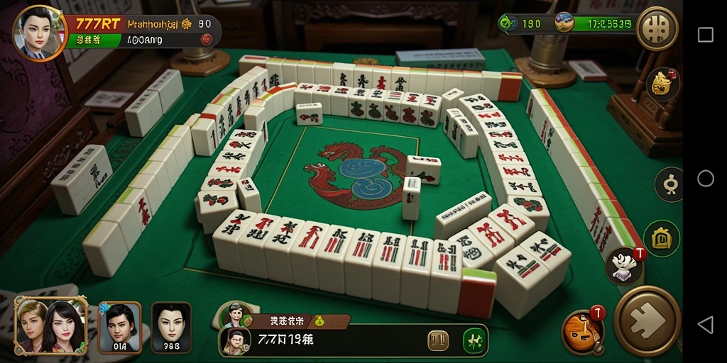 Gameplay seru Mahjong dalam 777RT yang penuh tantangan.