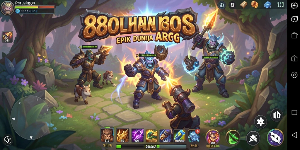 Screenshot gameplay ARPG 88BOS dengan aksi seru.