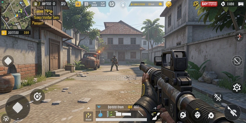 Tampilkan aksi seru dalam gameplay BAYITOTO ketika berhadapan dengan musuh.