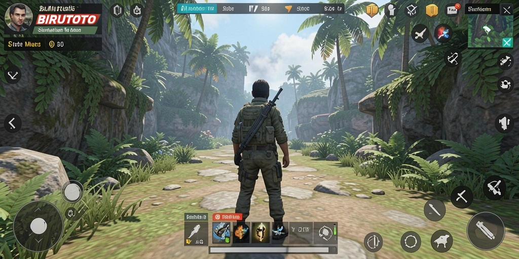 Tampilan gameplay BIRUTOTO dengan berbagai pilihan simulasi menarik.