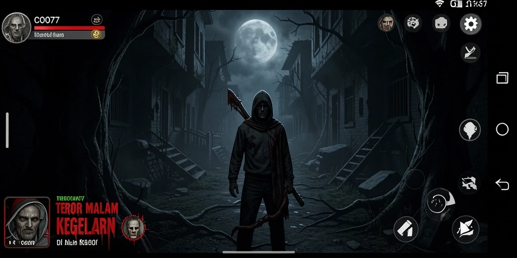 Tampilan menyeramkan gameplay COO77 yang penuh ketegangan.
