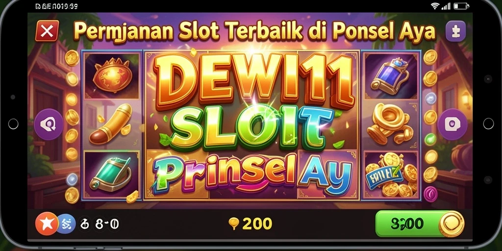 Tampilan gameplay DEWI11 yang menarik dengan berbagai tema slot.