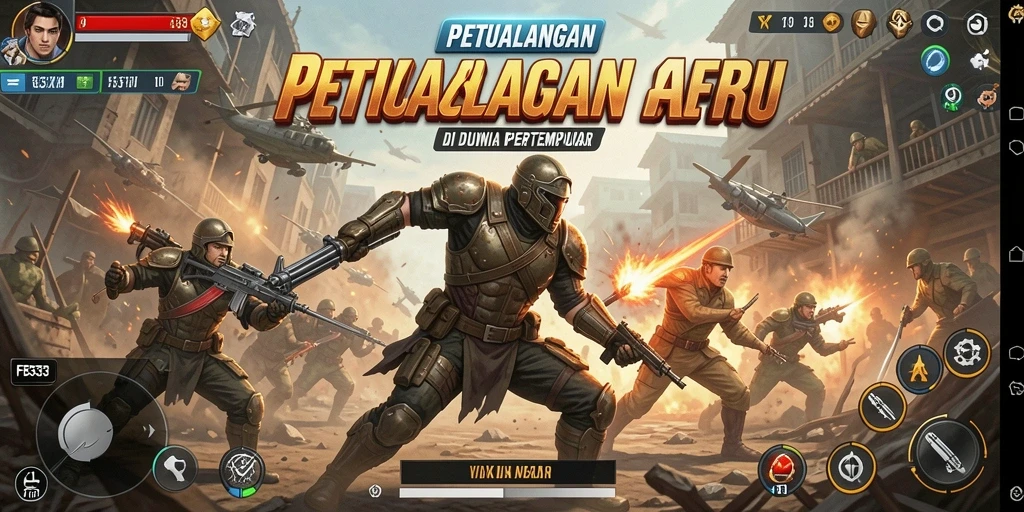 Tampilan gameplay FB333 dengan aksi pertempuran yang mendebarkan.