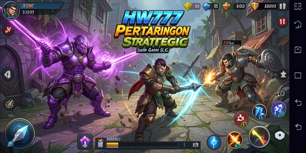 Gameplay strategis seru dan menantang dalam HW777.