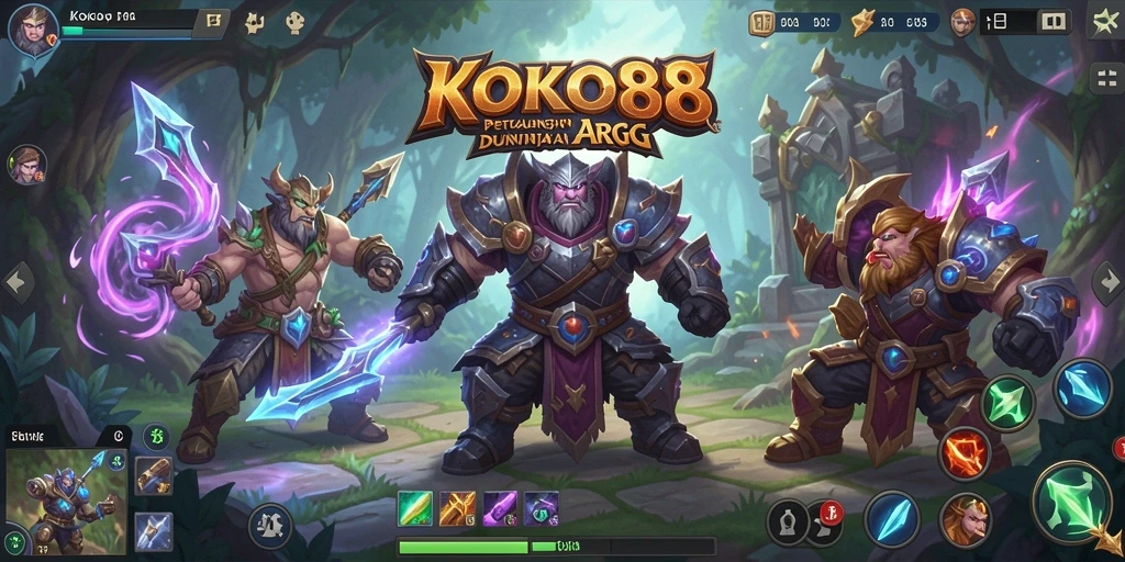 Tampilan menarik dari gameplay ARPG KOKO88 yang memukau.