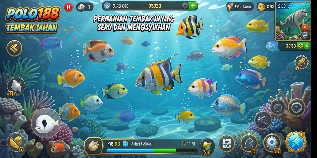 Tangkapan layar gameplay seru Tembak Ikan di POLO188.