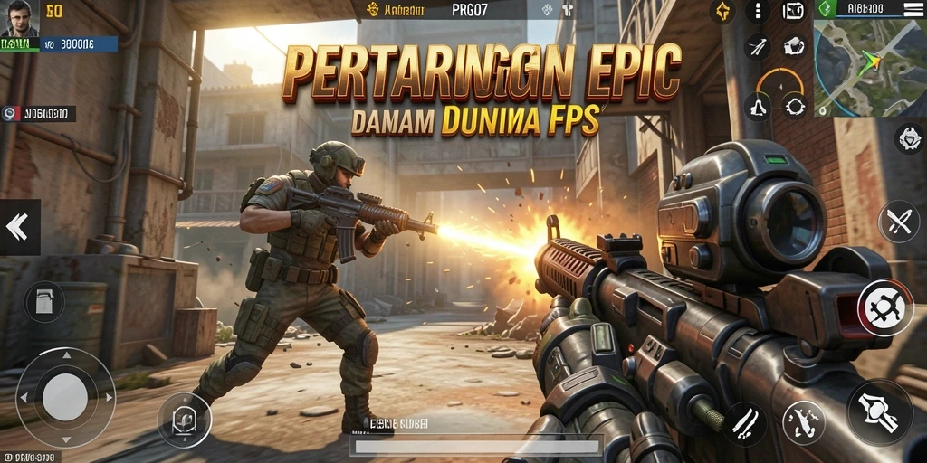 Gameplay mendebarkan dari PRG007 dengan aksi tembak-menembak intens.