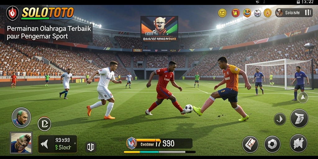 Screenshot SOLOTOTO menampilkan gameplay yang seru dan menegangkan dalam olahraga.