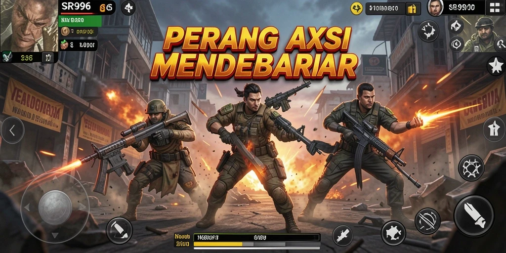 Tampilan gameplay seru di SR996 dengan aksi yang mendebarkan.