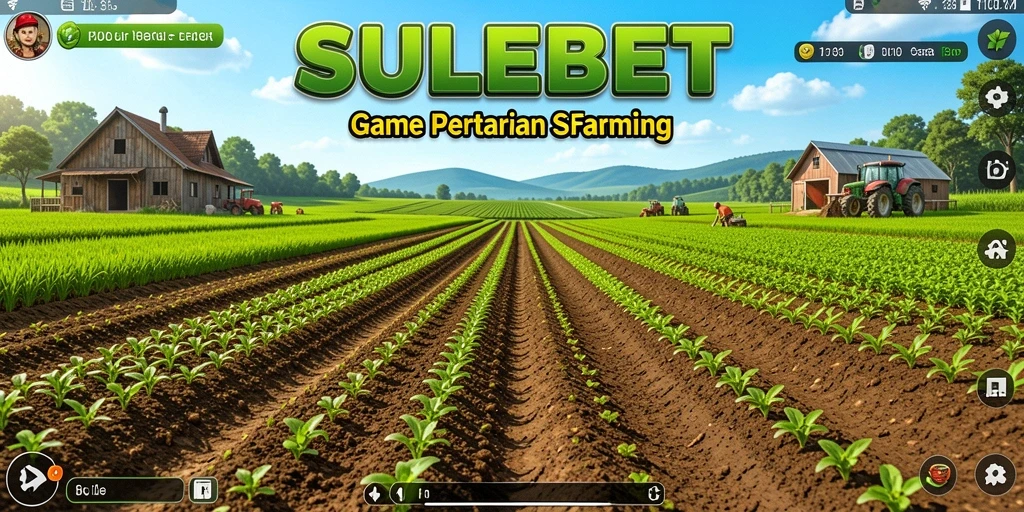 Gameplay seru bertani di SULEBET dengan berbagai tanaman dan hewan.