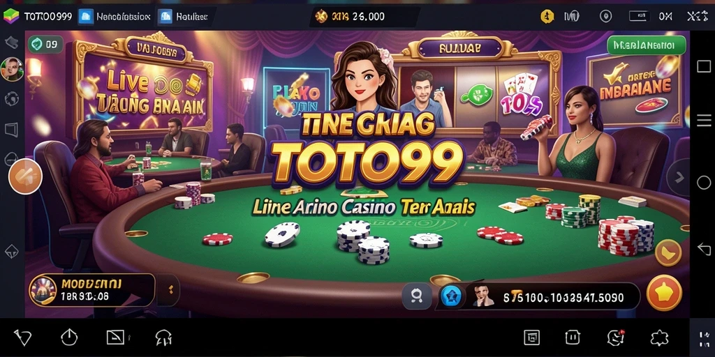 Tampilan menarik dari gameplay Live Casino di TOTO99 yang penuh aksi.