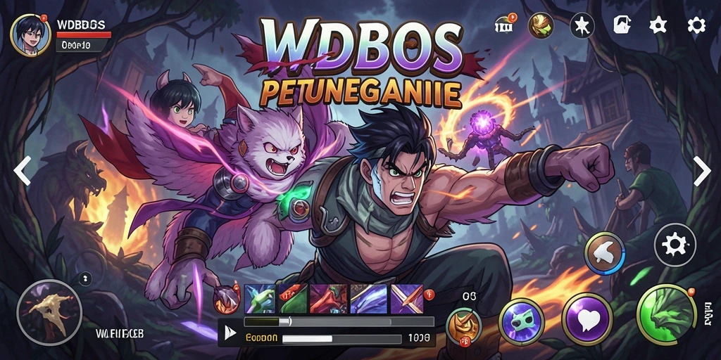 Gameplay seru WDBOS dengan karakter Anime yang unik.