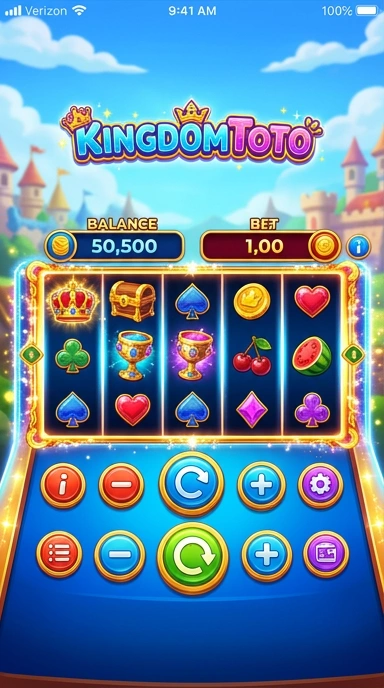 Tampilan aplikasi kingdomtoto yang user-friendly dan mudah dinavigasi.